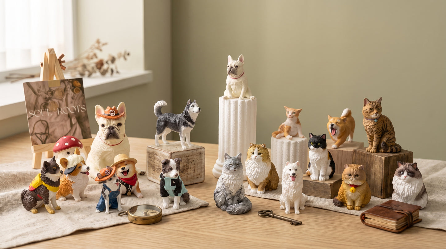 Custom Pet Figurine — Hand-Sculpted 3D Portrait of Your Dog or Cat