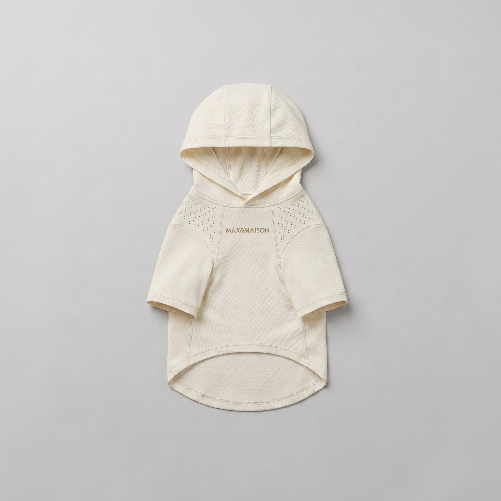 Creamy White Cloud-patterned Hoodie | MAX&MAISON