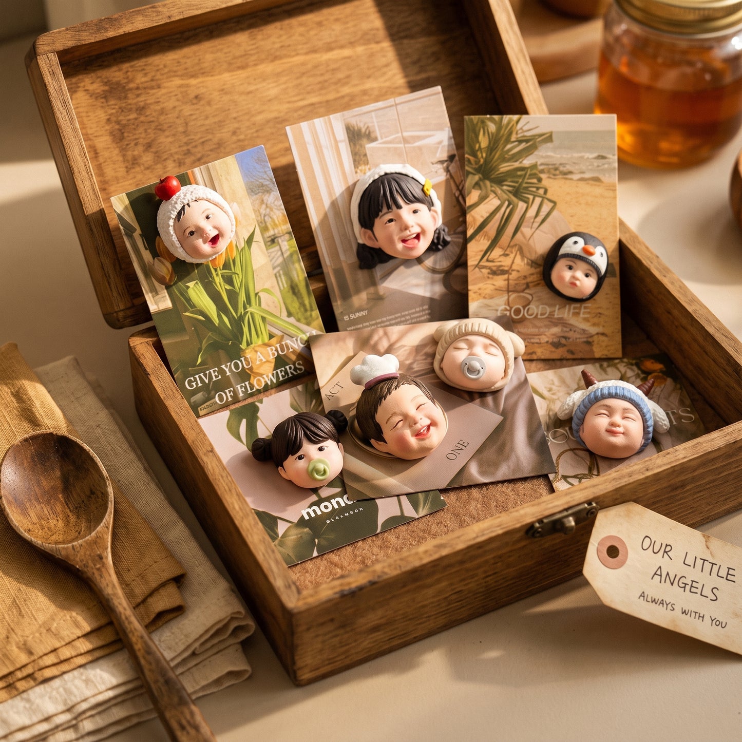 Custom Pet or Baby Face Magnet — Dimensional Kitchen Keepsake